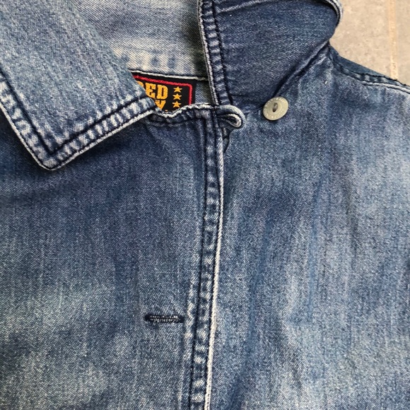 Faded Glory Oversized Denim Button Down Shirt - Picture 6 of 7